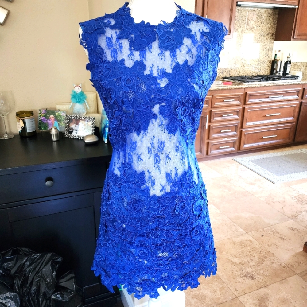 Issue New York Blue Lace Dress